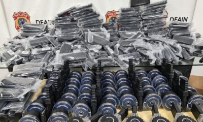 Polícia Federal apreende mais de 470 carregadores de fuzil e pistola