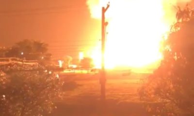 Imagem de uma explosão