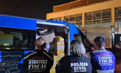 Agentes apreenderam uma tonelada de carga irregular