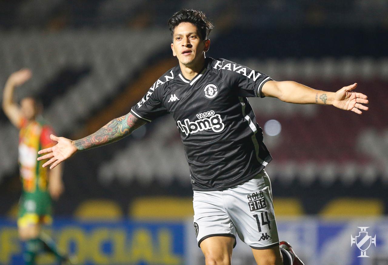 Germán Cano marcou para o Vasco logo no início do jogo