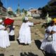 Mães de santo participando da lavagem do Cais do Valongo
