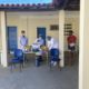 Imagem de um ponto de vacinação em Paquetá