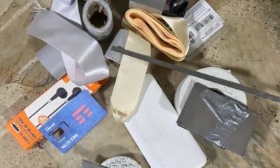 Objetos utilizados pelos criminosos nos furtos