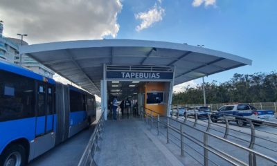 Imagem de uma estação do BRT