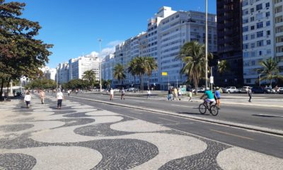 Na imagem, Avenida Atlântica, Copacabana, Zona Sul do Rio
