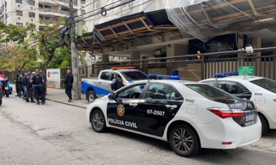Na imagem, Policia investiga morte de empresário na Freguesia