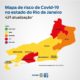 Mapa de risco Covid-19 mostra queda de 21% nos óbitos