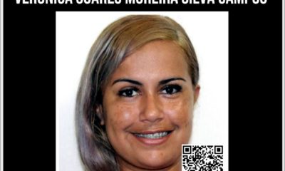 Cartaz do Portal dos Procurados pedindo por informações sobre mulher que pratica roubos em Niterói