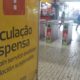 Circulação dos trens suspensa