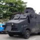 Carro blindado da Polícia Militar