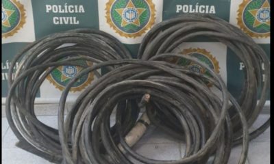 Imagem de cabos furtados