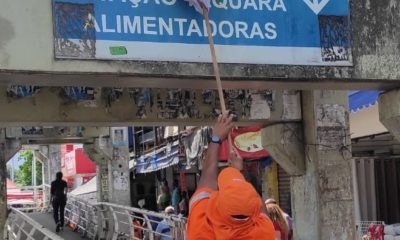 Operação da Comlurb na Taquara