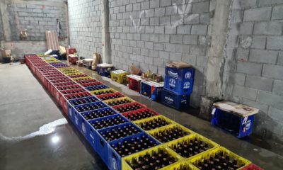 Bebidas apreendidas em operação