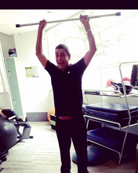 Zeca Pagodinho na academia