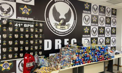 Apreensão de drogas, cigarro e armas