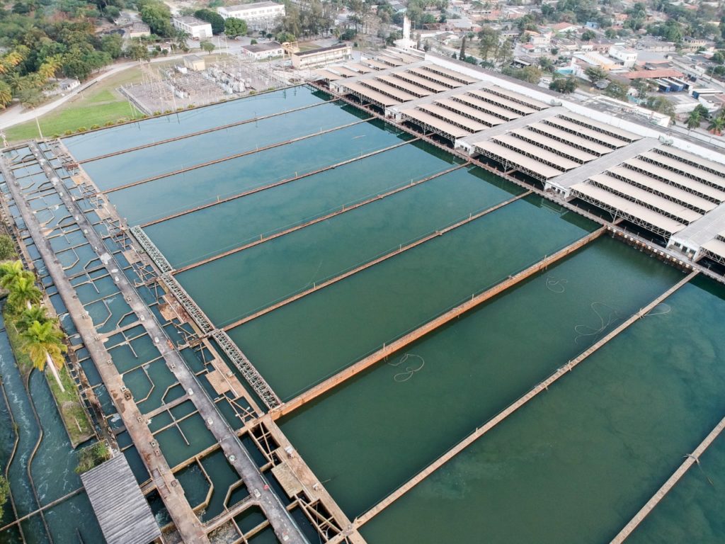 Estação de tratamento no Guandu
