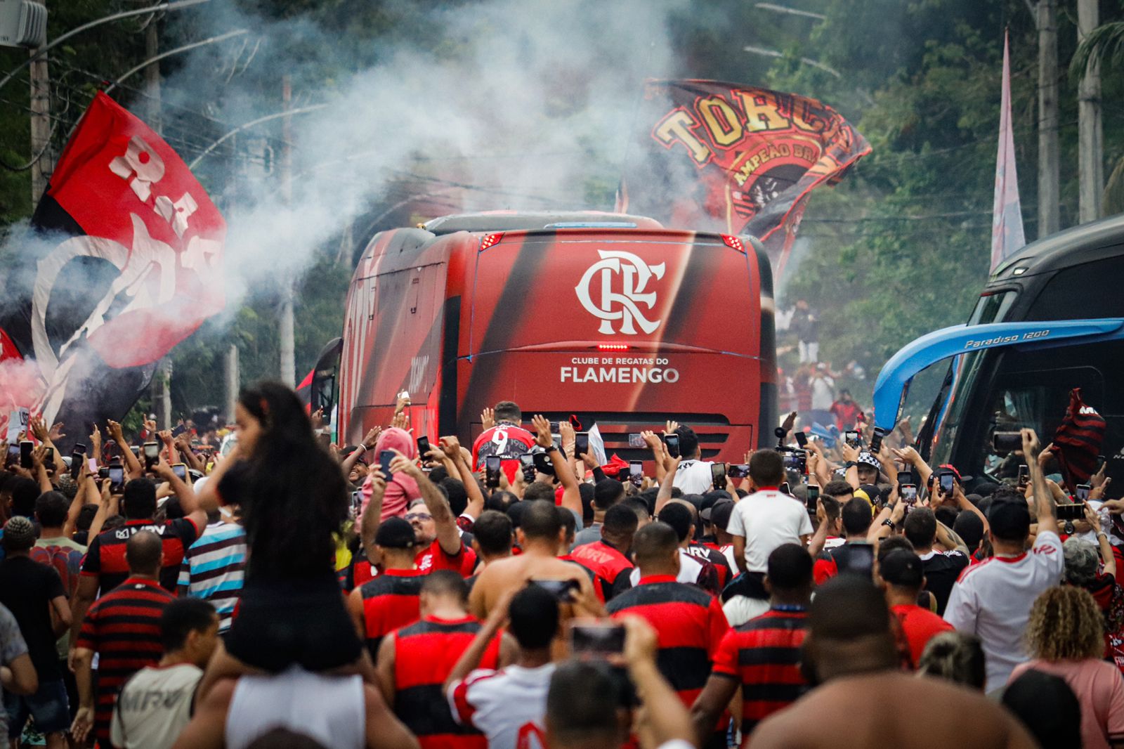Torcida do Flamengo faz grande festa