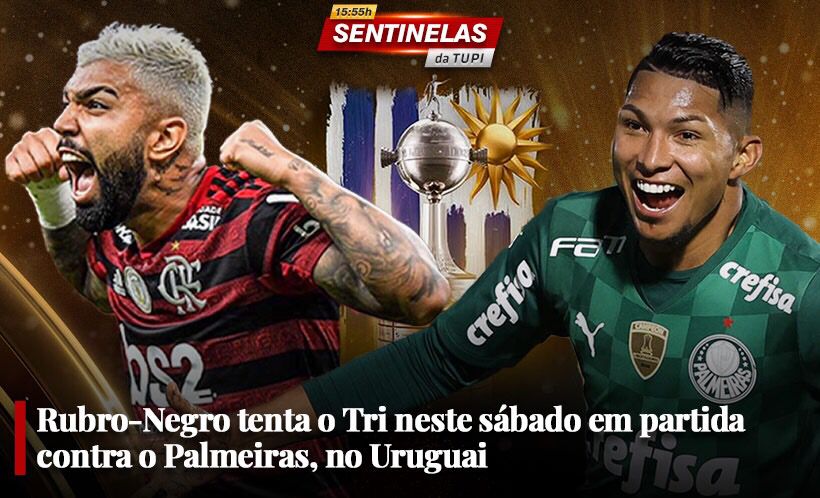 Flamengo tenta o Tri na Libertadores em partida contra o Palmeiras, no Uruguai