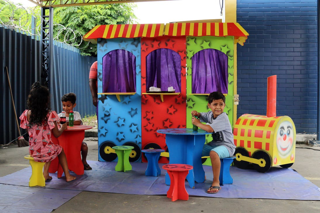 PRF festa de natal crianças