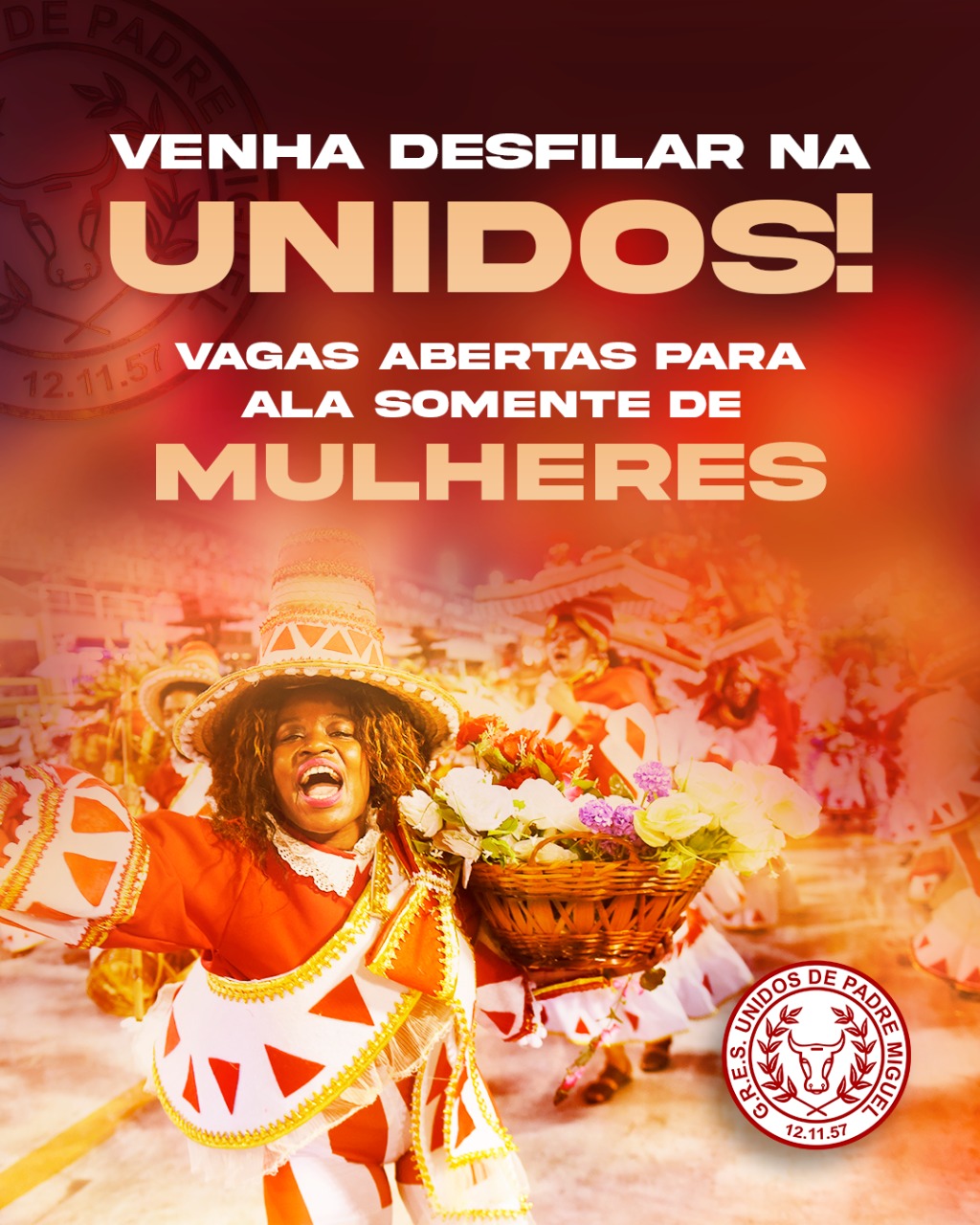 Unidos de Padre Miguel seleciona mulheres para seu desfile