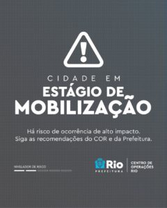 Banner na Prefeitura do Rio