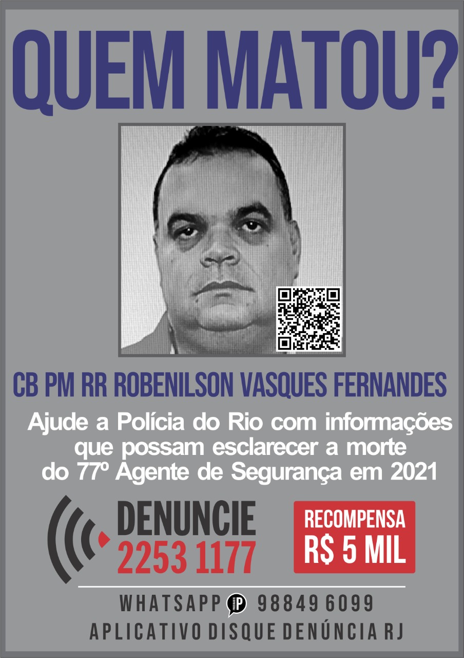 Portal dos Procurados divulga cartaz para ajudar a localizar responsáveis pelo crime