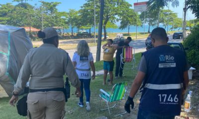 Prefeitura desmontando Acampamento irregular em São Conrado
