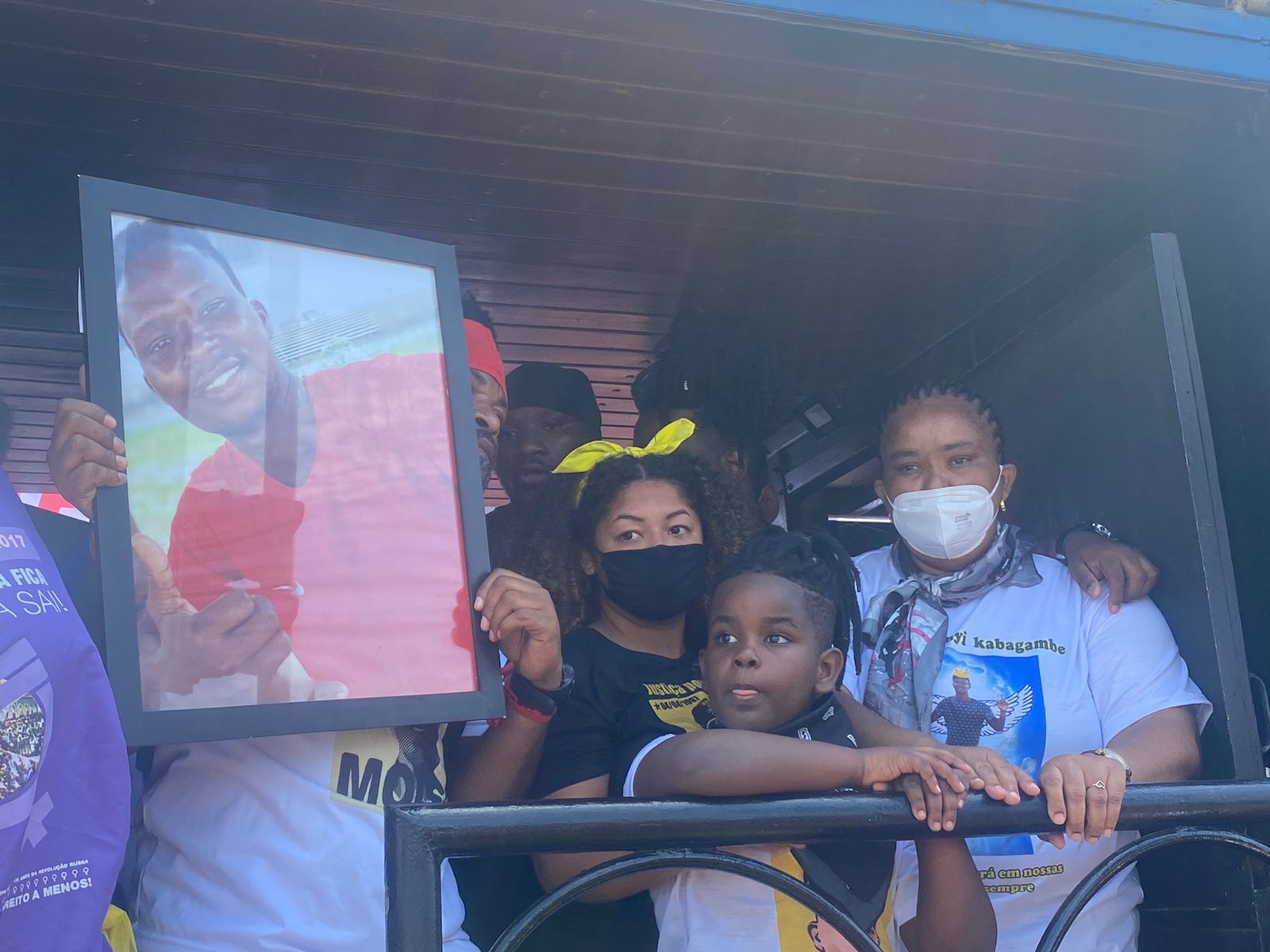 Protesto contra a morte do congolês