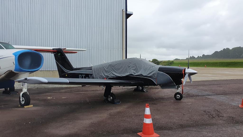 Jatinho apreendido durante operação da PF