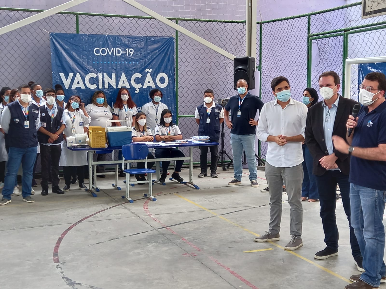 Vacinação de crianças no Rio