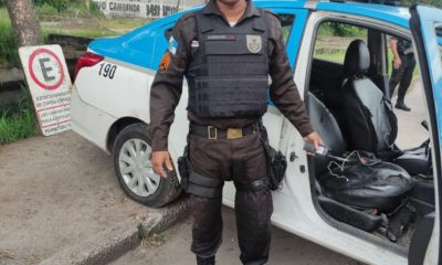 Policial militar urina na farda