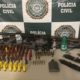 Armas e munições apreendidas pela Polícia Civil