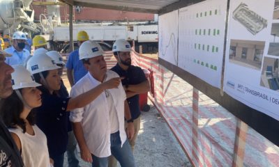 Prefeito Eduardo Paes visita obras do BRT Transbrasil