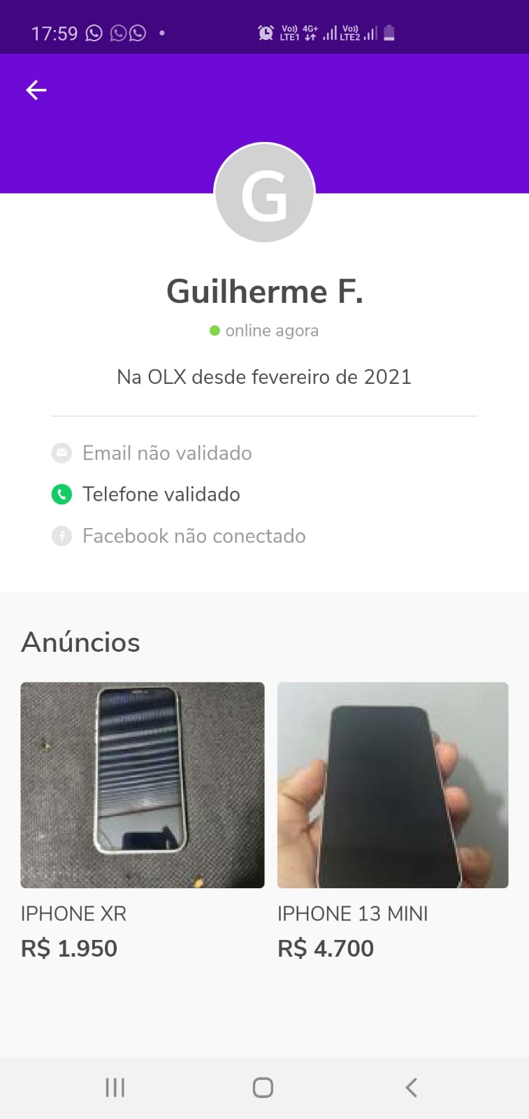 Criminoso roubava telefones e os revendia na internet