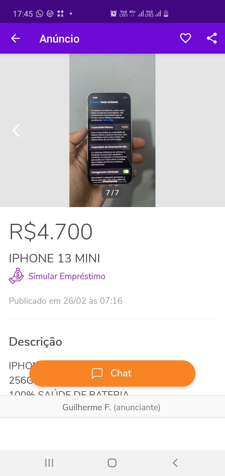 Criminoso roubava telefones e os revendia na internet