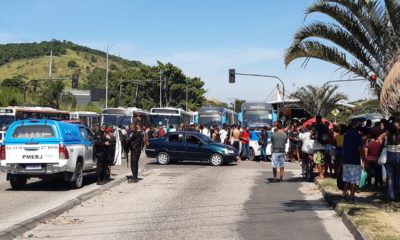 Protesto no BRT Magarça