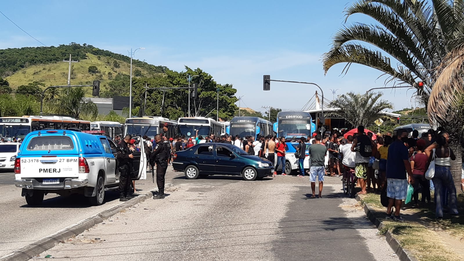 Protesto no BRT Magarça