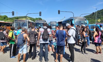 Protesto no BRT Magarça
