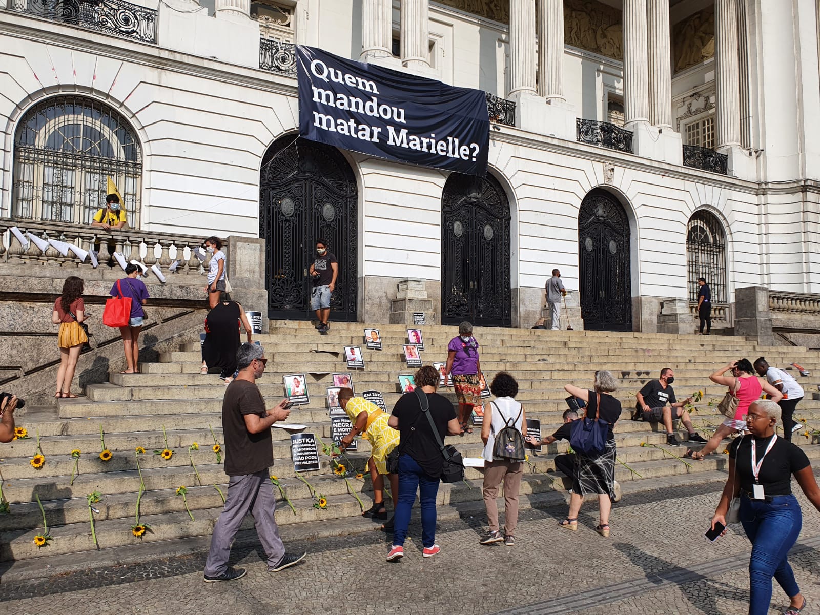 Ato contra a morte de Marielle Franco, na Câmara dos Vereadores, no Centro do Rio