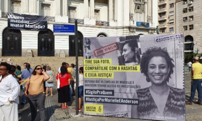 Ato contra a morte de Marielle Franco, na Câmara dos Vereadores, no Centro do Rio