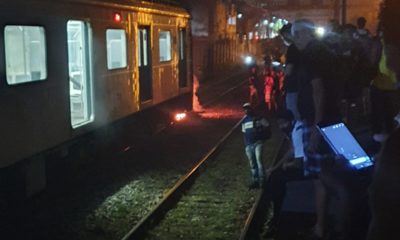 Manifestação nos trens