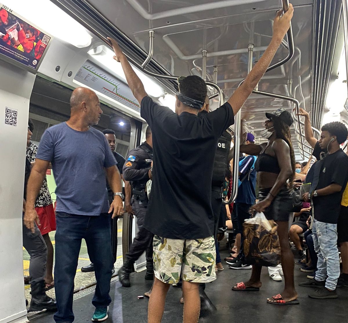 Confusão no Metrô