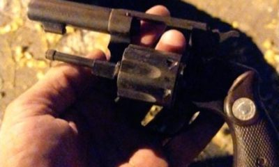 Revólver apreendido pela Polícia Militar