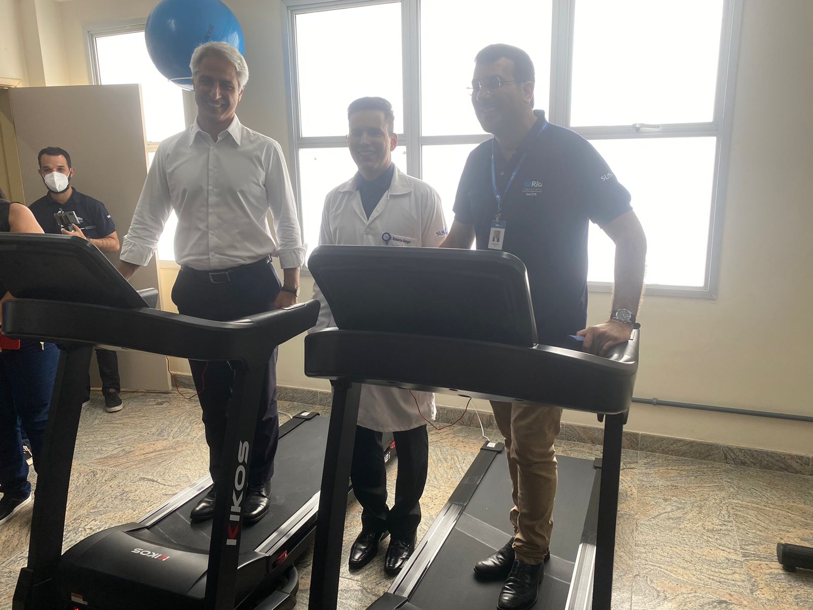 Centro de reabilitação para pacientes que apresentam sequelas pós-infecção pelo coronavírus (Foto: Tatiana Campbell / Super Rádio Tupi)