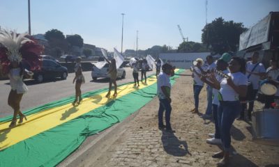 Protesto na Avenida Brasil contra o aumento do preço do combustível