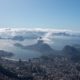Vista aérea do Pão de Açúcar, na Zona Sul do Rio
