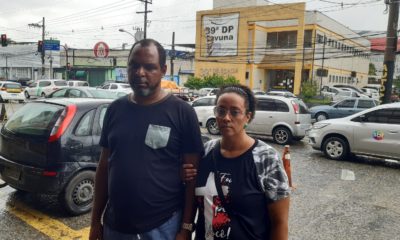 Filho e Nora da idosa Eci Coutinho, arrastada por criminosos durante assalto na Zona Norte