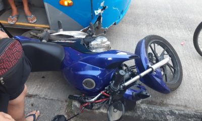 Motociclista causa acidente com BRT após conversão proibida em Jacarepaguá