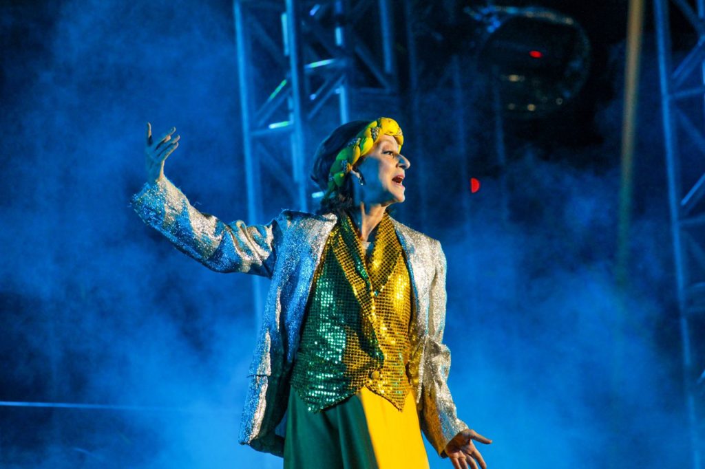 Ana Botafogo no Espetáculo 'Paixão de Cristo'. (Foto: Talita Giudice/ Divulgação)