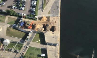 Cratera no Boulevard Olimpico